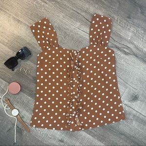 For Good Polka dot Top - Size S